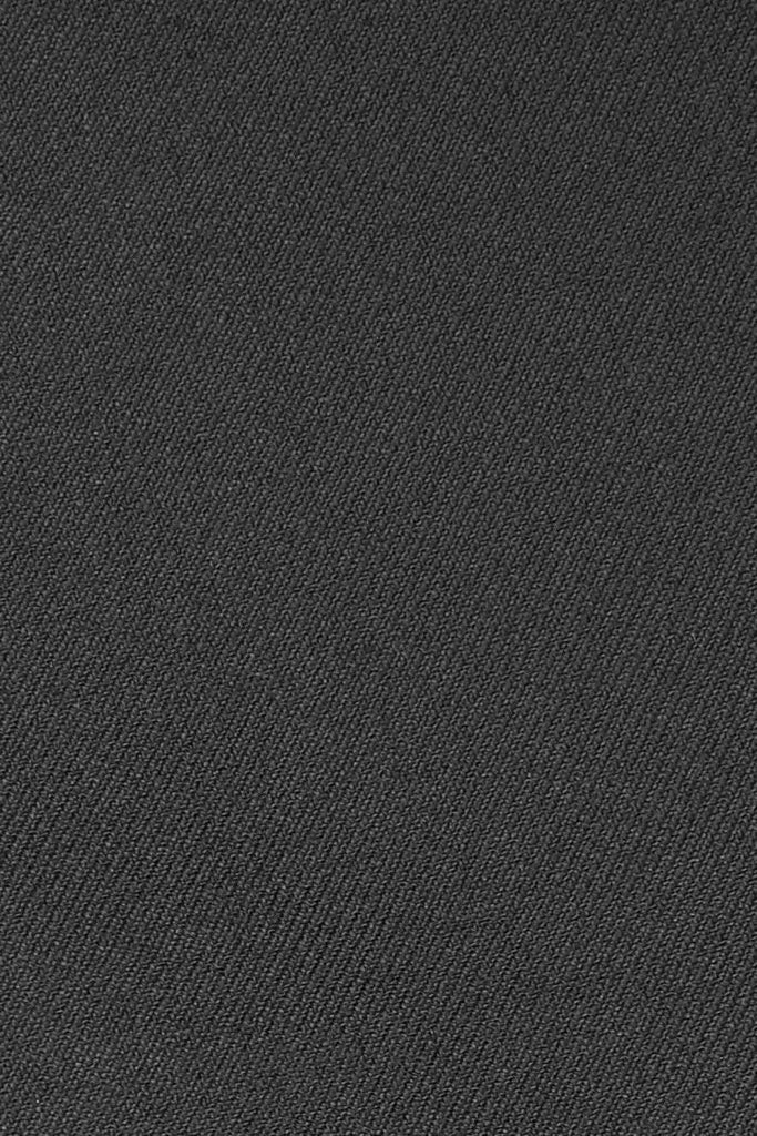 "Logan" Black Luxury Wool Blend Tuxedo Pants-1