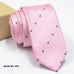 Fashion exquisite jacquard pink tie with polka dot pattern for men wedding groom accessory