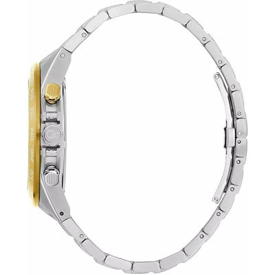 Side view of Men's Watch GC Watches Z07008G9MF with stainless steel bracelet and grey case