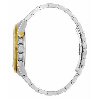 Side view of Men's Watch GC Watches Z07008G9MF with stainless steel bracelet and grey case