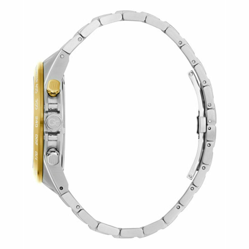 Men's Watch GC Watches Z07008G9MF with stainless steel bracelet and green dial, 44mm case diameter