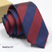 Fashion exquisite jacquard striped bow tie for groom in red and navy blue colors