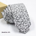 fashion exquisite jacquard tie with floral pattern in gray and white for wedding groom