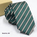 Fashion exquisite jacquard green striped men's tie for wedding groom style