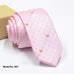 pink fashion exquisite jacquard tie with polka dots and small dog face pattern for men