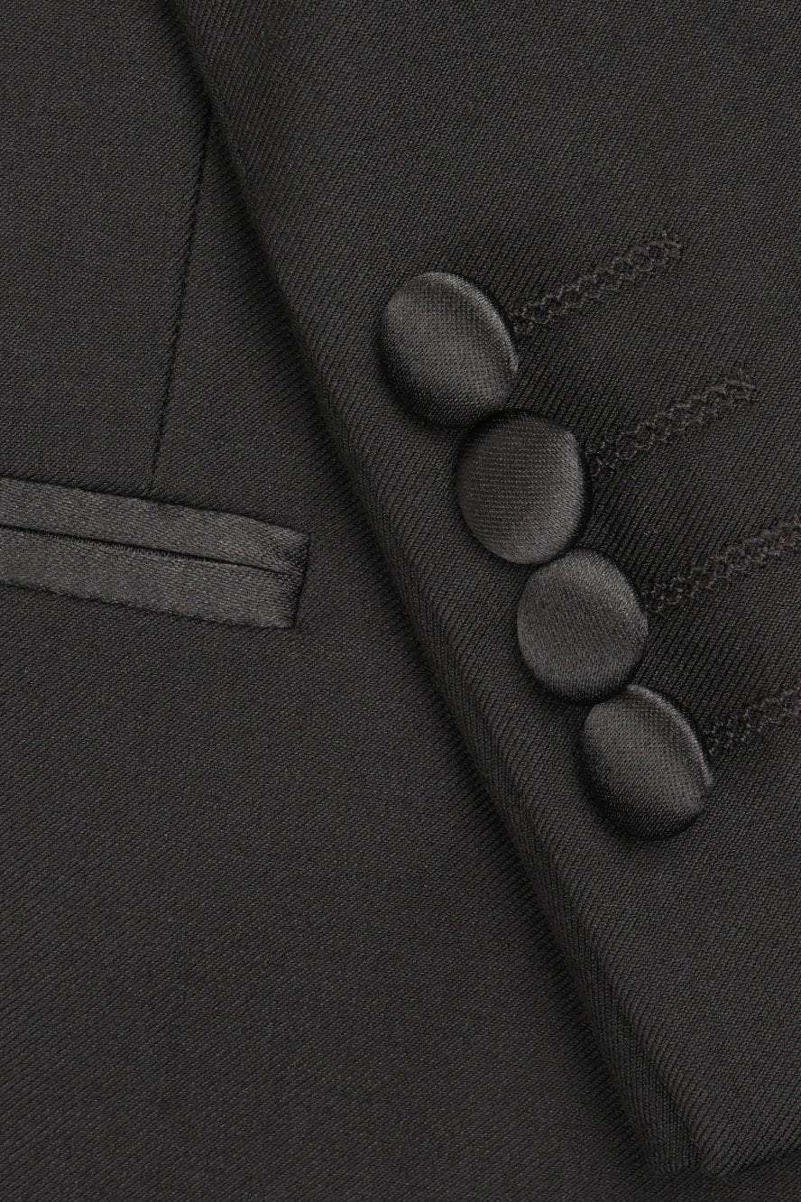 "Milan" Black Tuxedo Jacket Peak (Separates)-2