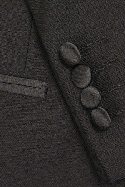 "Milan" Black Tuxedo Jacket Peak (Separates)-2